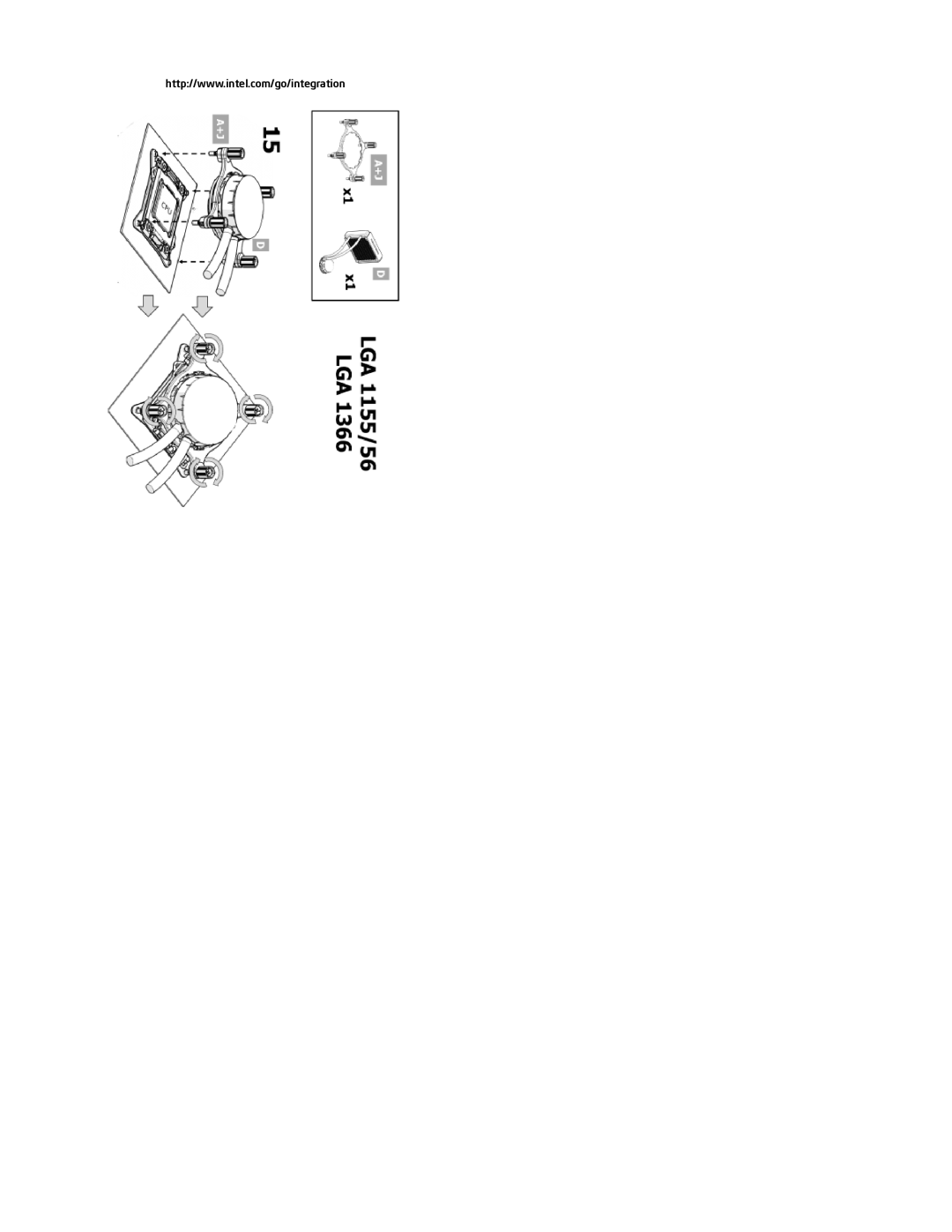 Intel BXTS13X installation instructions 