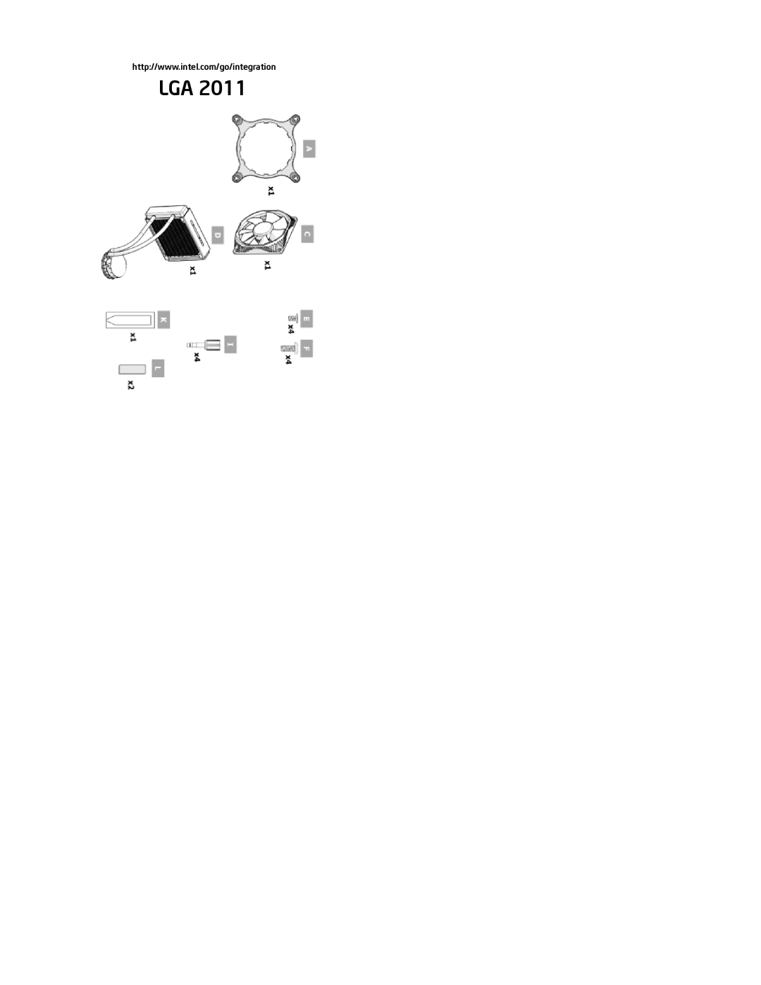 Intel BXTS13X installation instructions Lga 