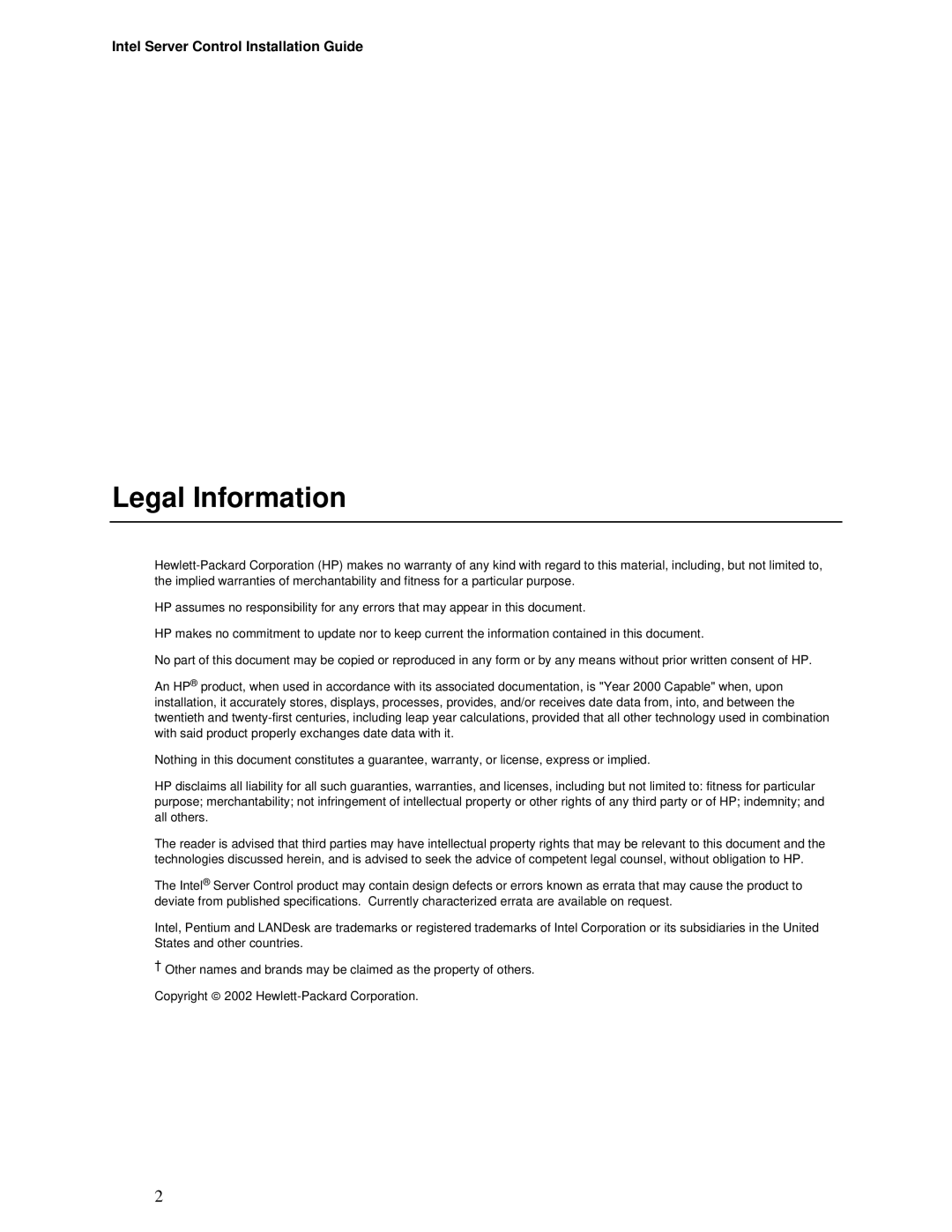 Intel cc3300, cc2300 manual Legal Information 