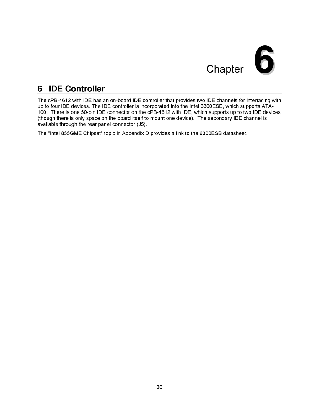 Intel cpb4612, cpci borard with a intel pentuim M manual IDE Controller 