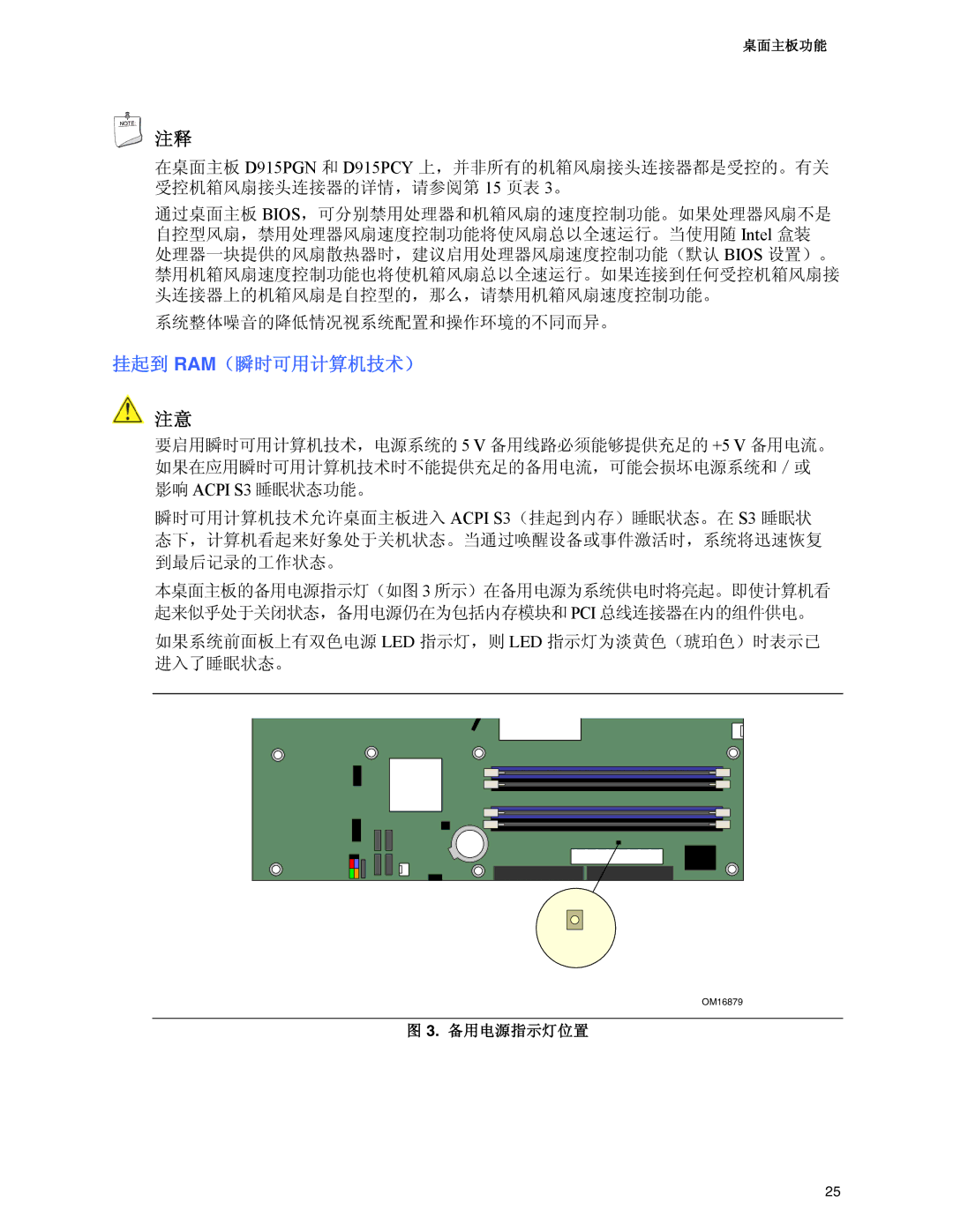 Intel D915PCM, D915PSY, D915PCY, D915PGN manual Ram 