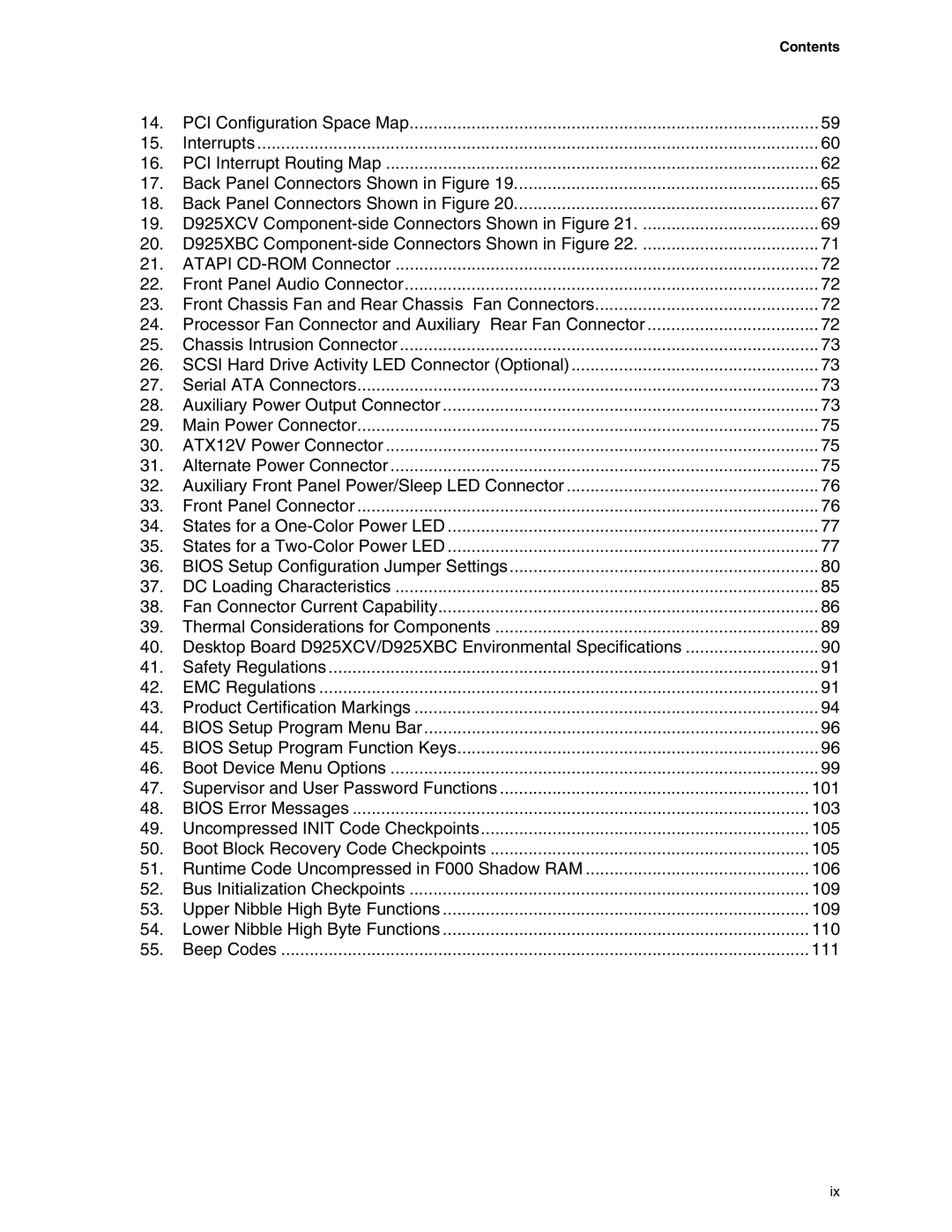 Intel D925XBC, D925XCV specifications Chassis Intrusion Connector 