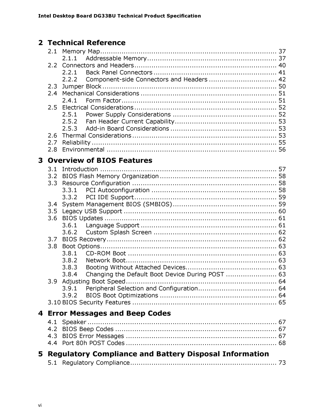 Intel DG33BU specifications Error Messages and Beep Codes 