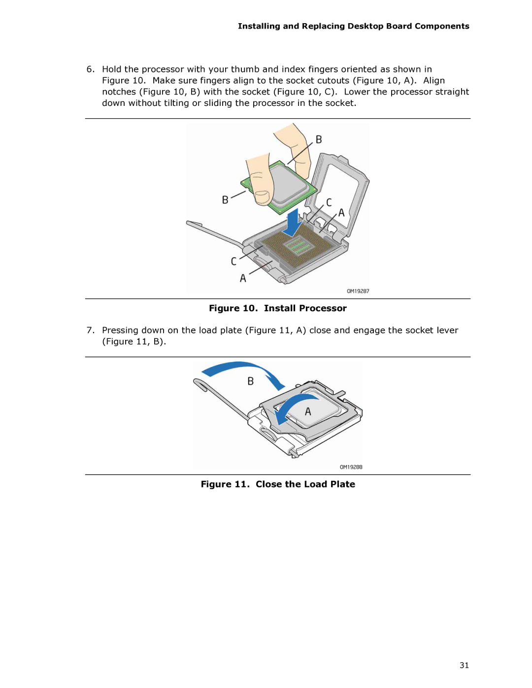 Intel DG965RY manual Install Processor 