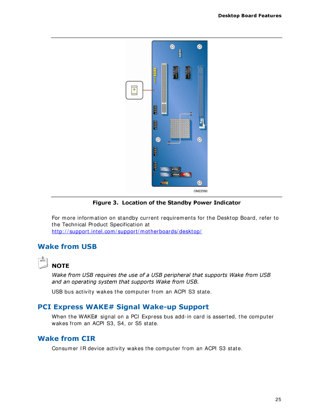 Intel BLKDH67GDB3, G13841-001 manual Wake from USB 