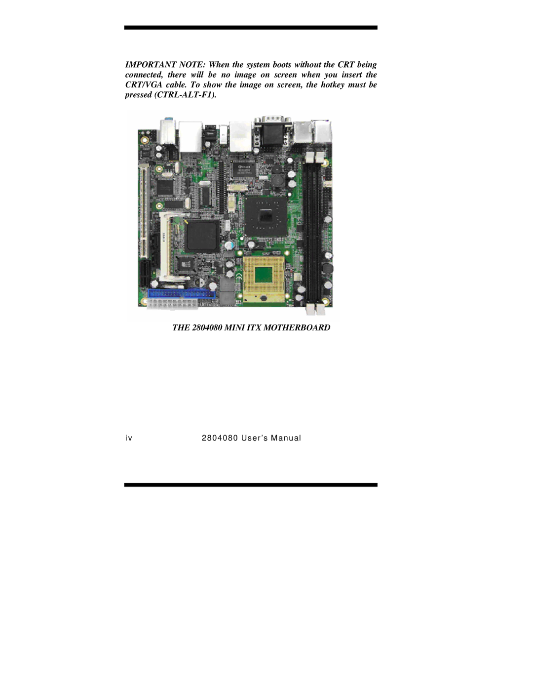 Intel Duo/Solo 945GM, 2804080 user manual Mini ITX Motherboard 