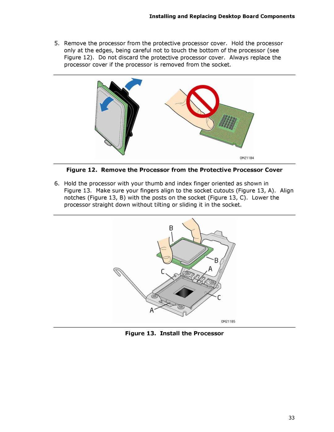 Intel DX58SO manual Remove the Processor from the Protective Processor Cover 