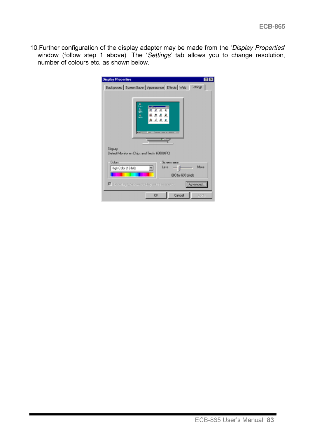 Intel ECB-865 user manual 