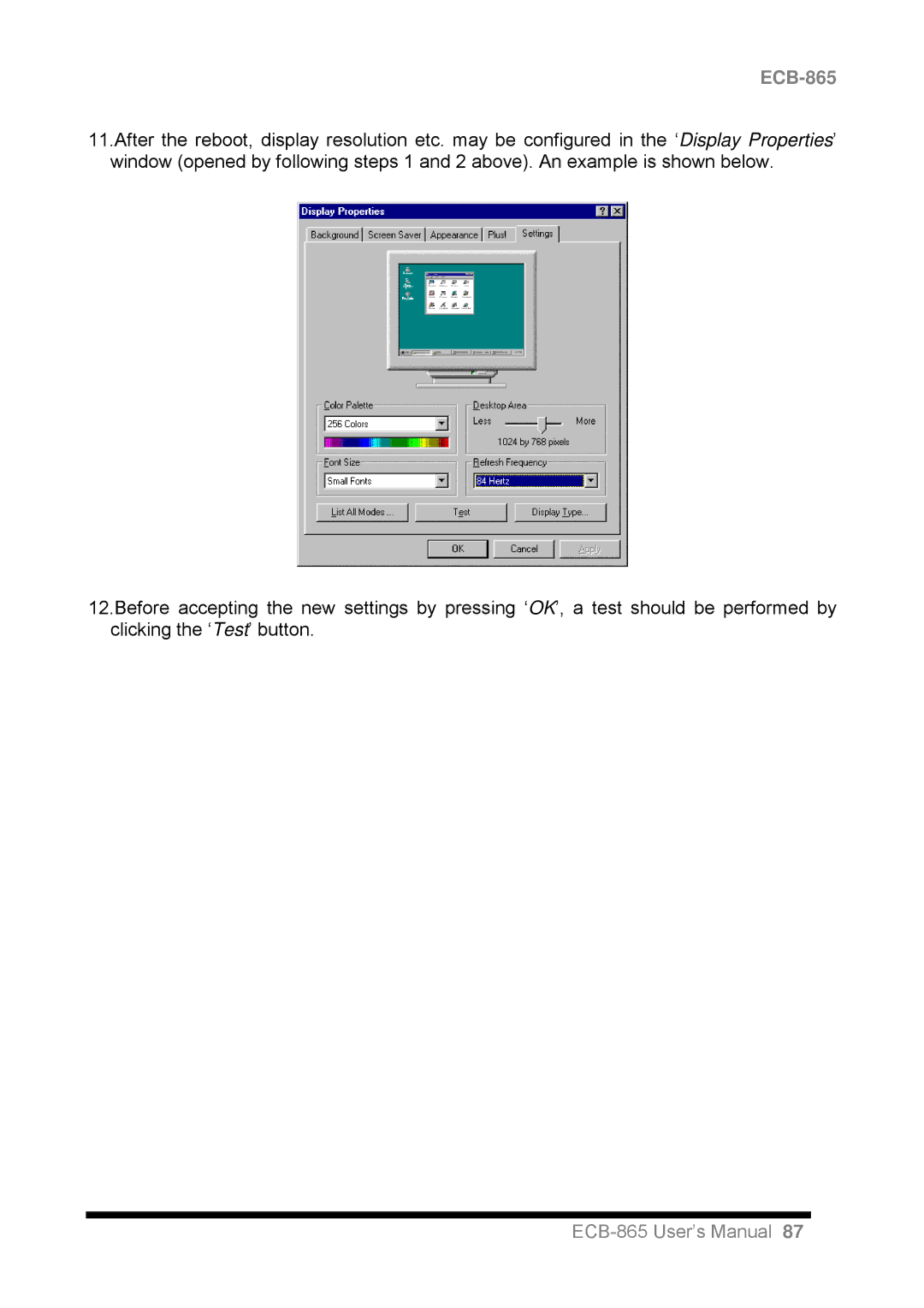 Intel ECB-865 user manual 