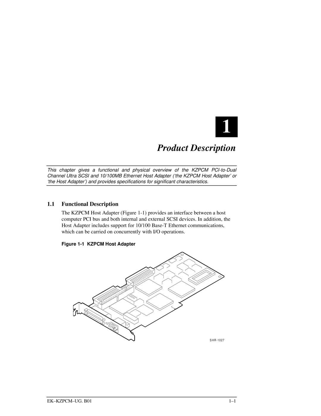 Intel EK-KZPCM-UG manual Product Description, Functional Description 