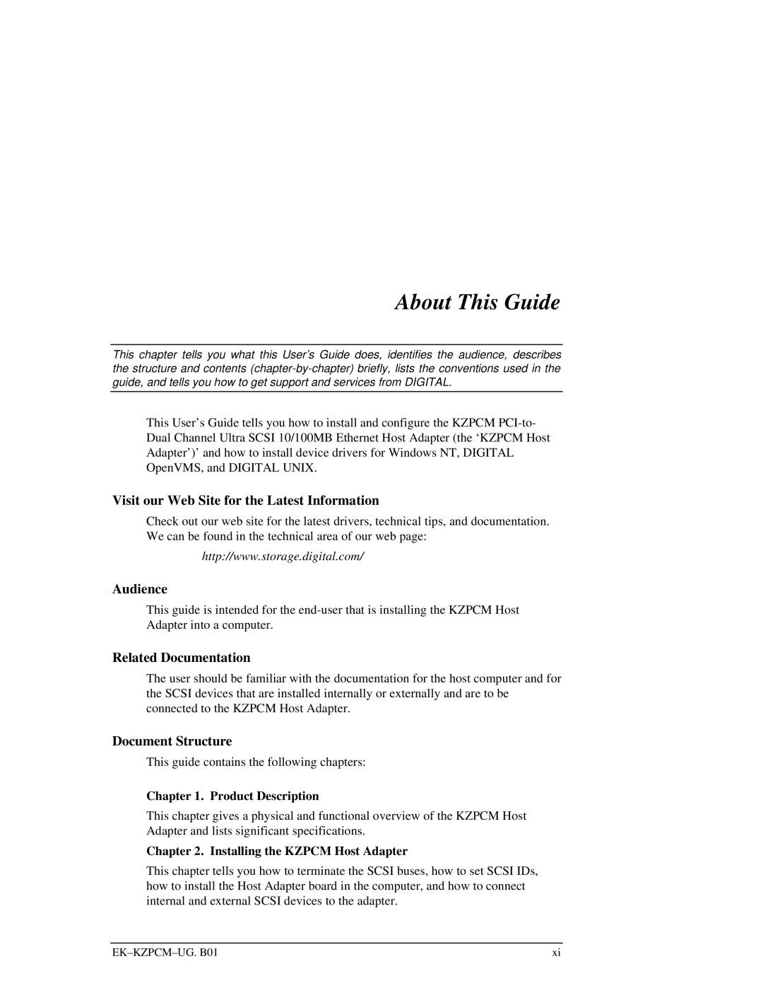 Intel EK-KZPCM-UG manual About This Guide, Visit our Web Site for the Latest Information, Audience, Related Documentation 