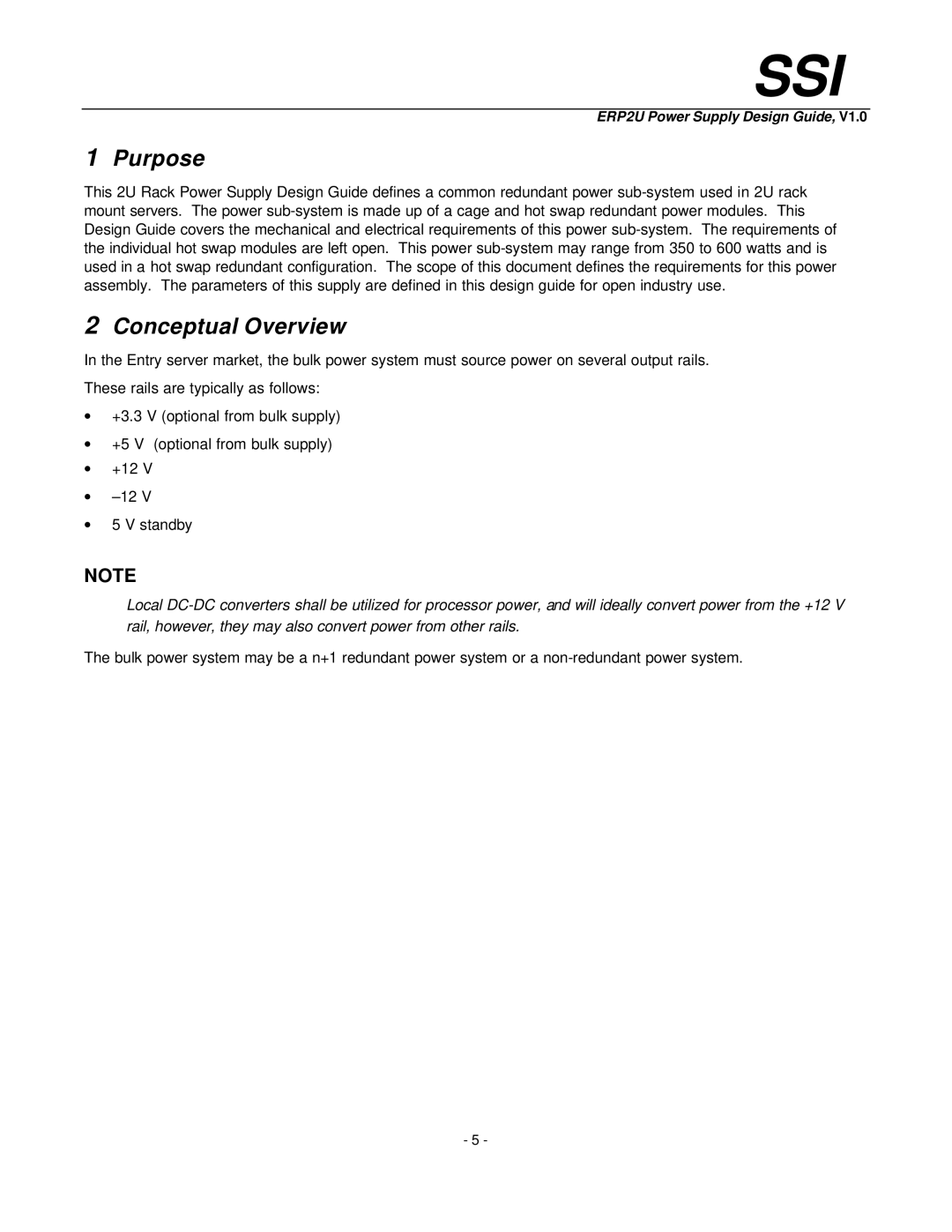 Intel ERP2U manual Purpose, Conceptual Overview 