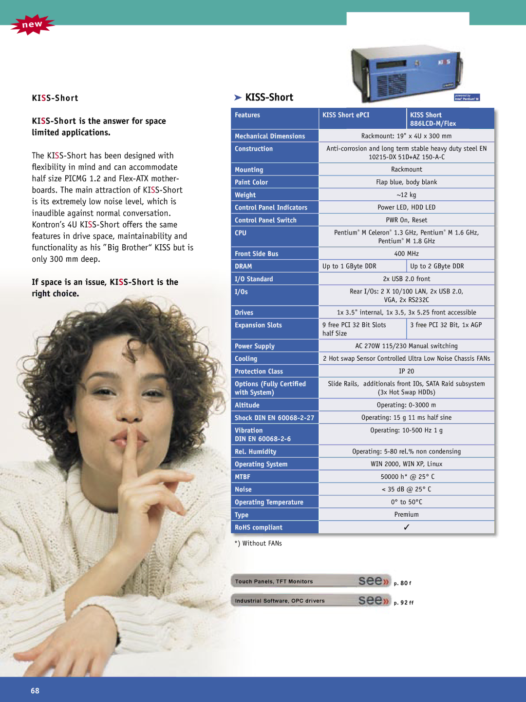 Intel Ethernet Switch Boards manual  KISS-Short, If space is an issue, KISS-Short is the right choice 