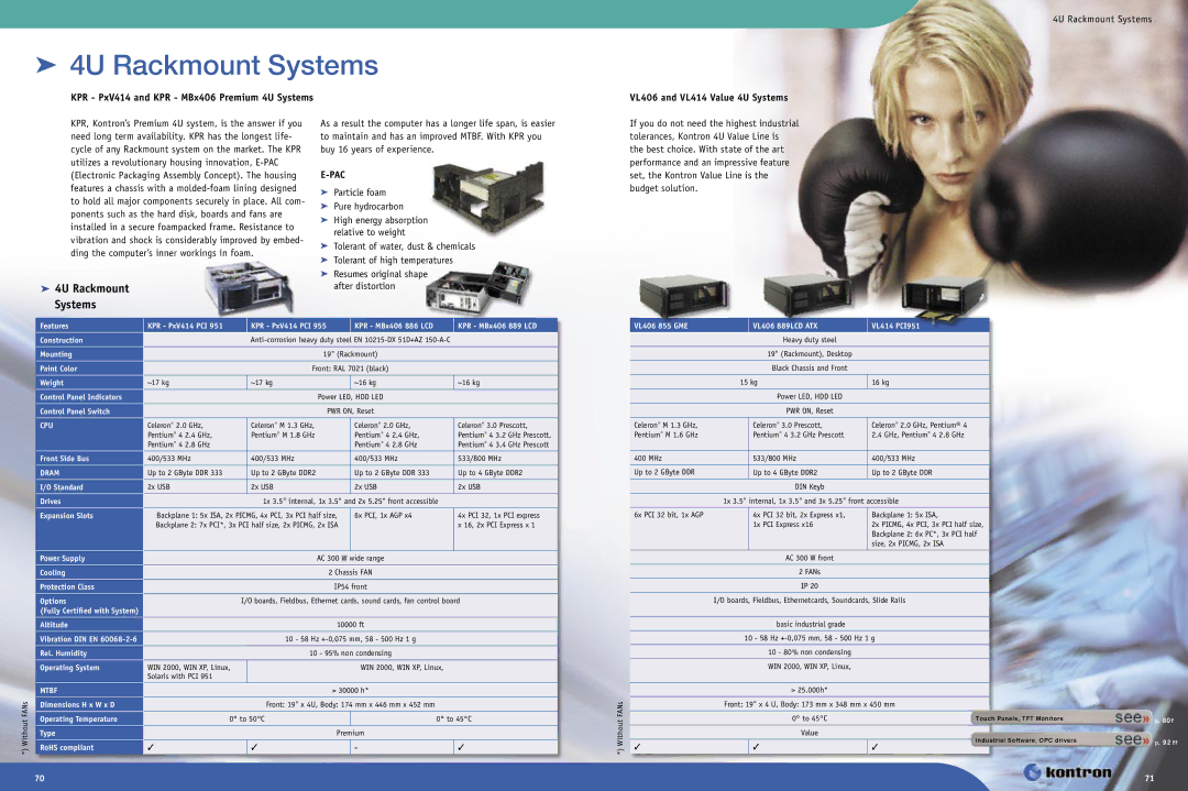 Intel Ethernet Switch Boards manual  4U Rackmount Systems, KPR PxV414 and KPR MBx406 Premium 4U Systems 