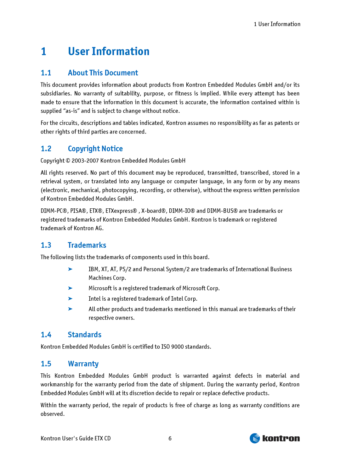 Intel ETX CD manual User Information 