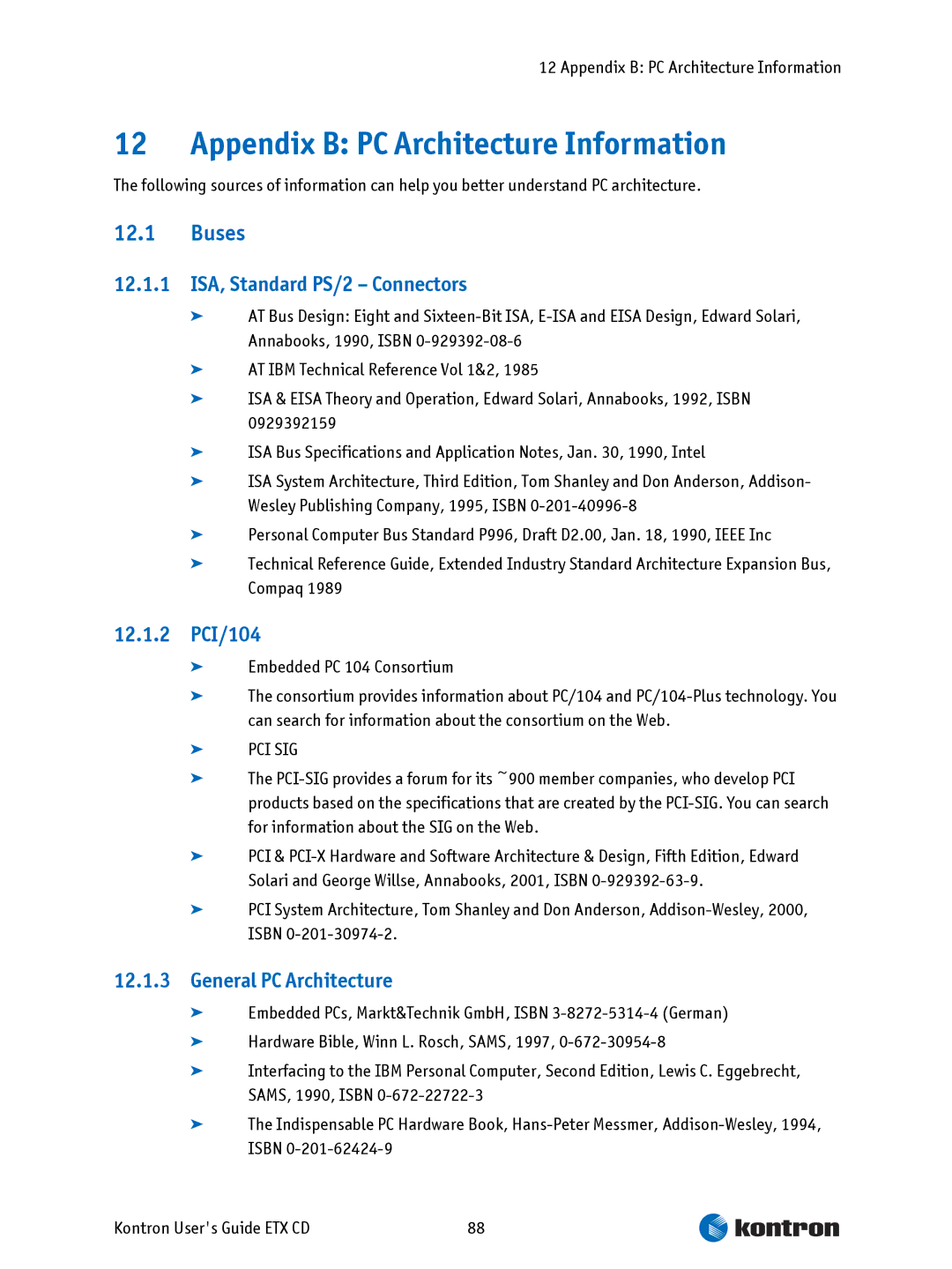 Intel ETX CD manual Appendix B PC Architecture Information, Buses, 12.1.1 ISA, Standard PS/2 Connectors, 12.1.2 PCI/104 