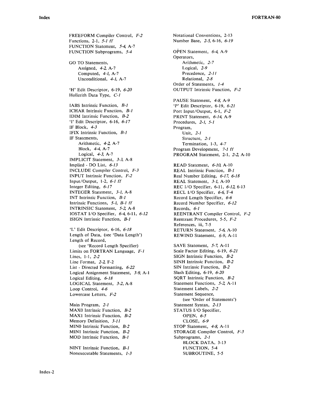 Intel fortran-80 manual Block Data Function Subroutine 