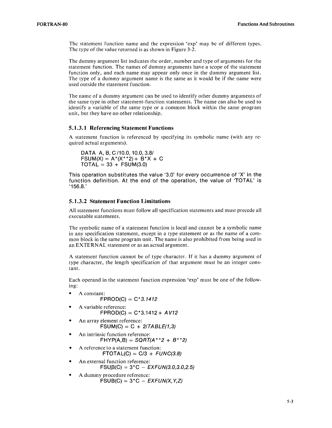 Intel fortran-80 manual 156.8 