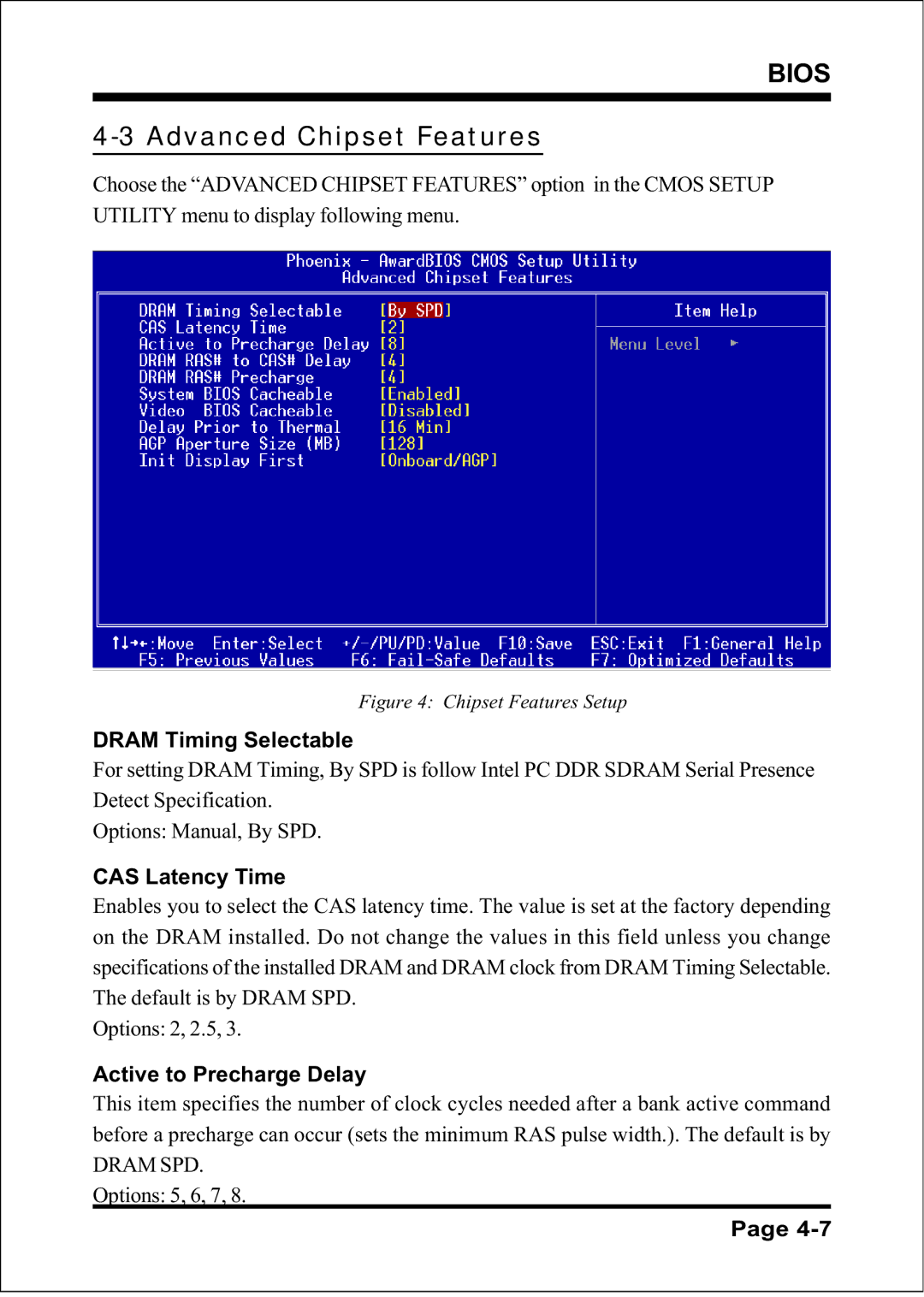 Intel FSB800 / DDR400 (PC3200), FSB800 (PC2700), FSB800 / DDR333 (PC2700), FSB533 Advanced Chipset Features, Dram SPD 