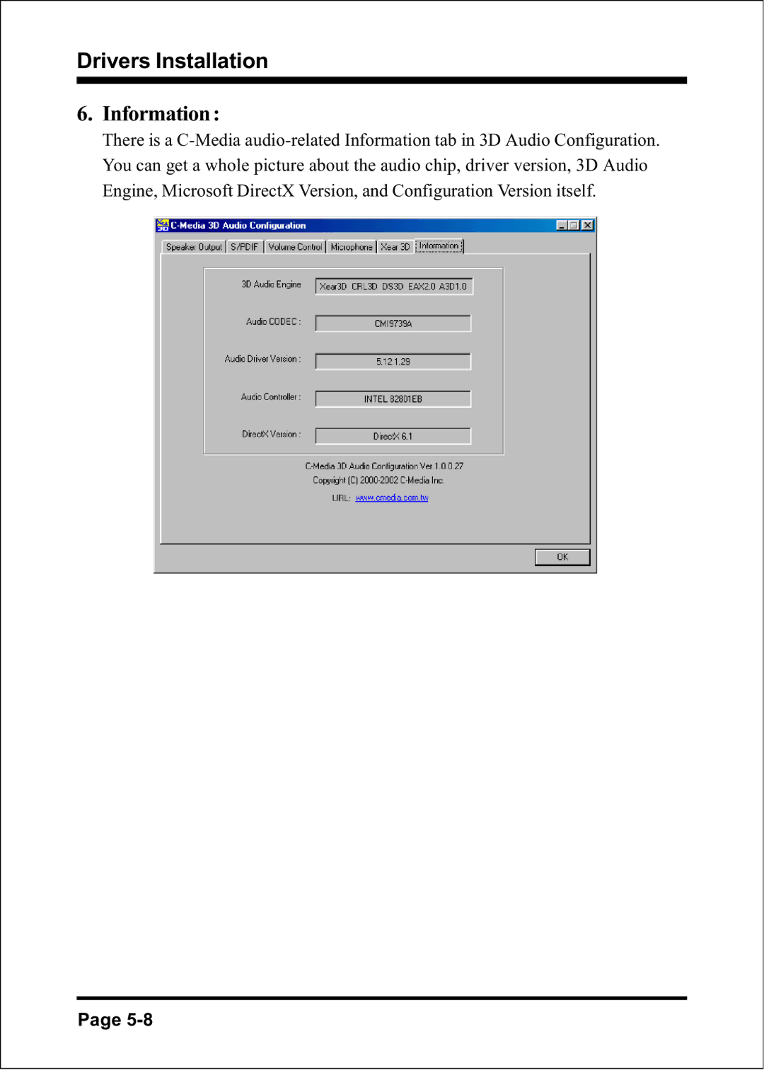 Intel FSB800 (PC2700), FSB800 / DDR333 (PC2700), FSB800 (PC3200), FSB533, FSB400 (PC2100) Drivers Installation Information 