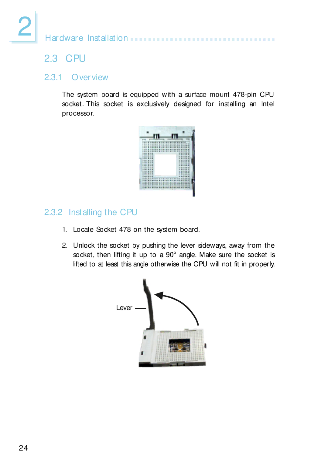 Intel G4H875-B, G4H875-N, G4H875-C user manual Cpu, Overview, Installing the CPU 