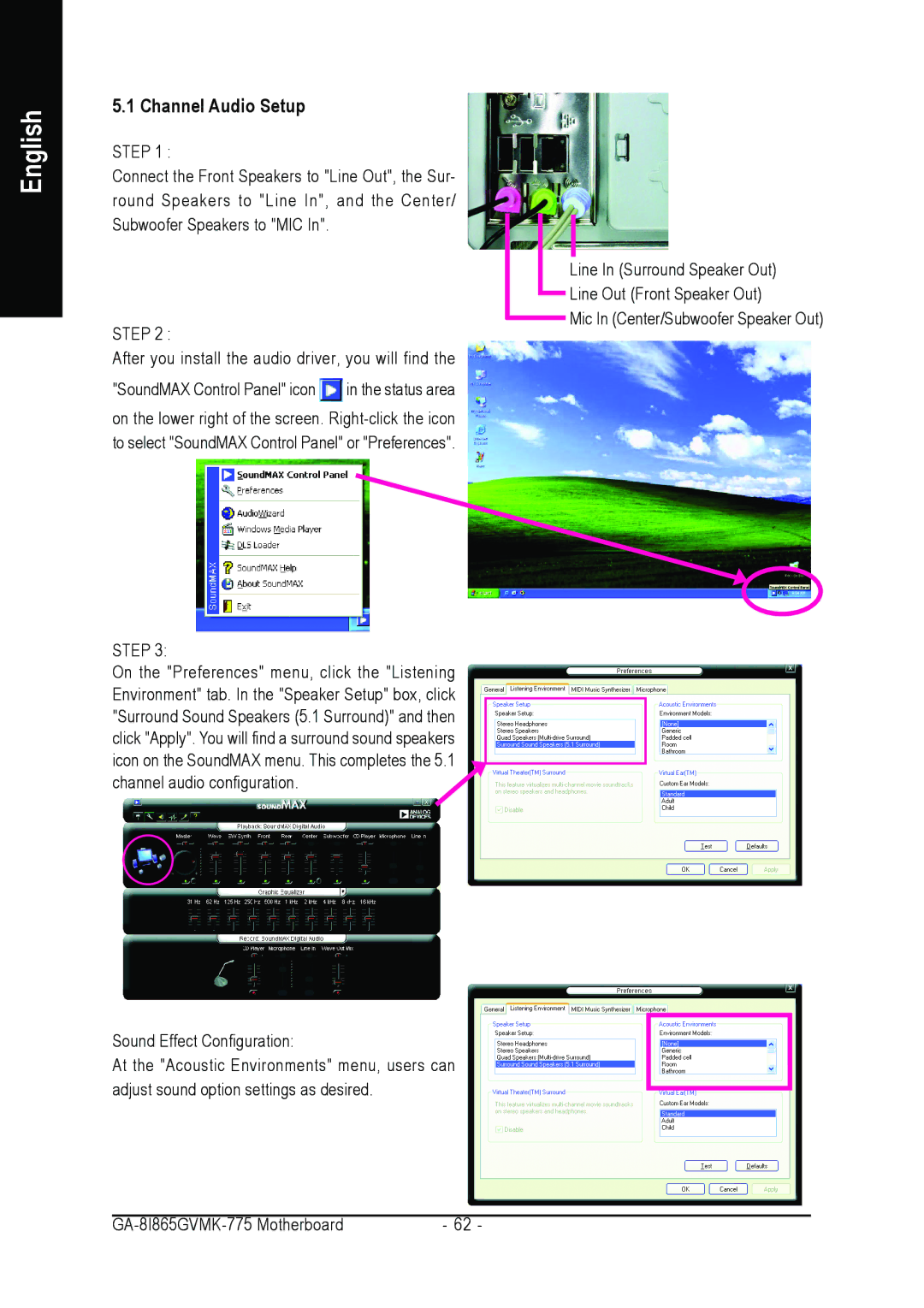 Intel GA-8I865GVMK-775 user manual English 