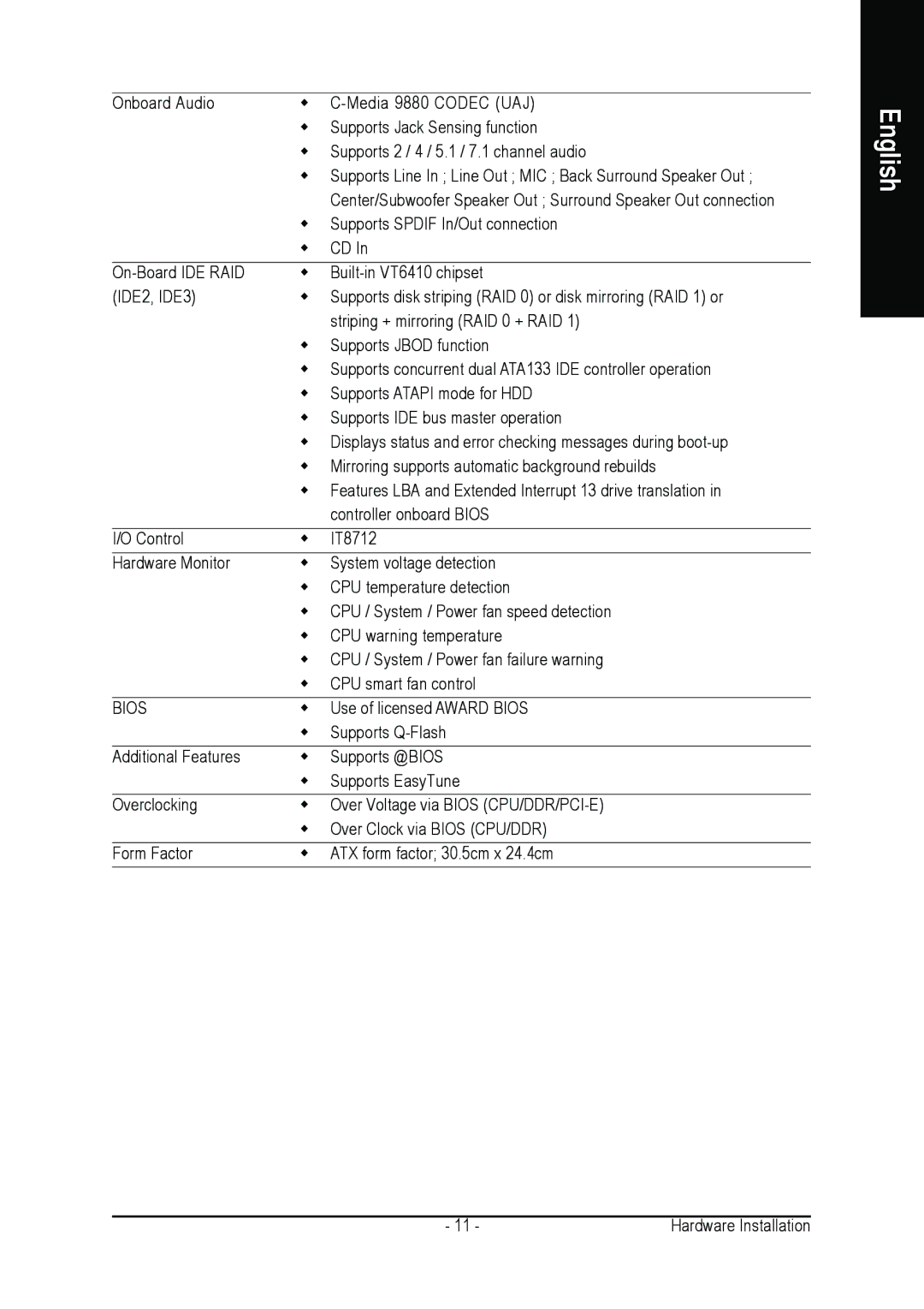 Intel GA-8I915G DUO user manual Use of licensed Award Bios 