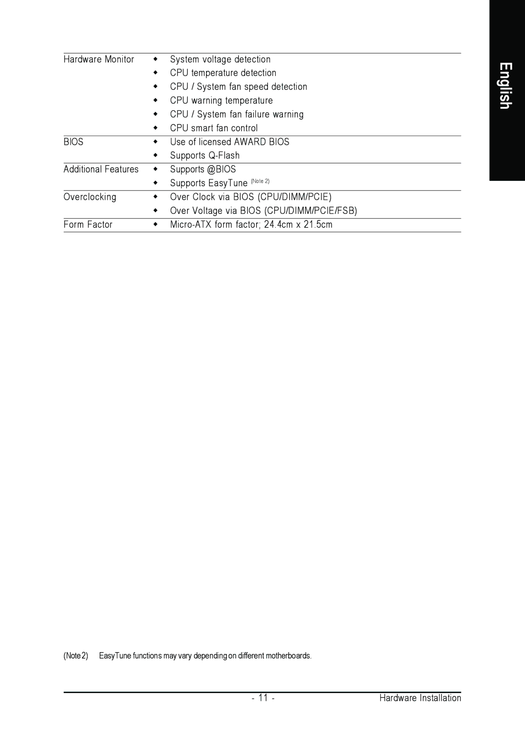 Intel GA-8I915MK-GV user manual Use of licensed Award Bios 