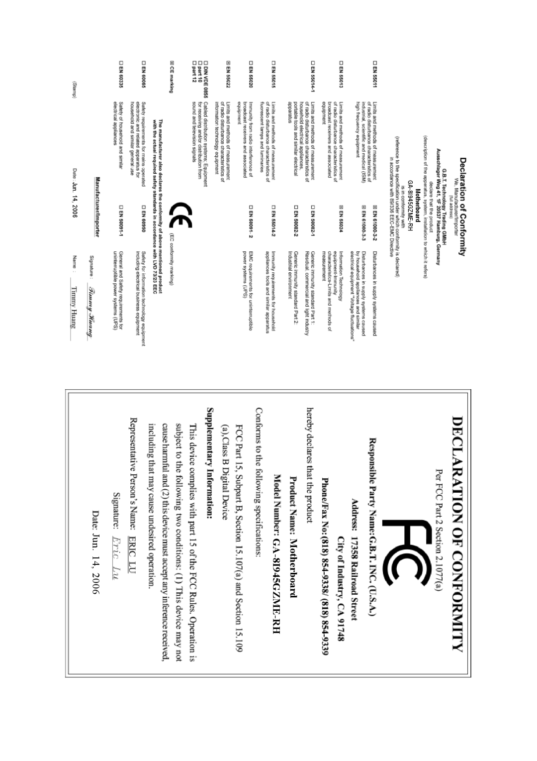 Intel GA-8I945GZME-RH user manual 