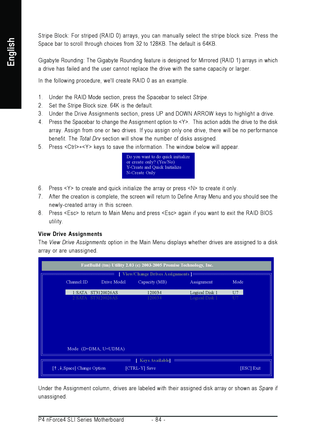 Intel GA-8N-SLI ROYAL, GA-8N-SLI PRO user manual View Drive Assignments, View/Change Drives Assignments 