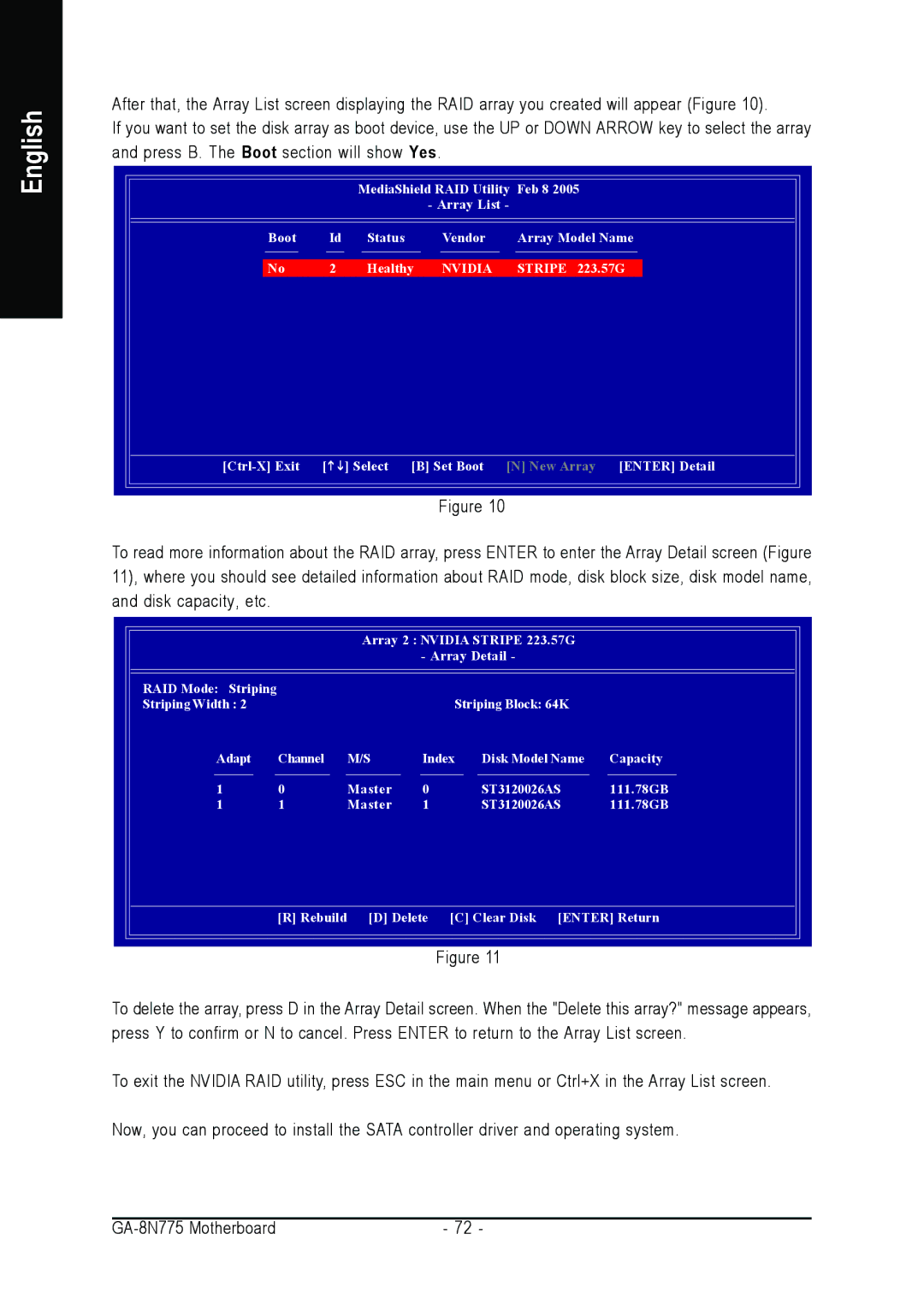 Intel GA-8N775 user manual Nvidia 