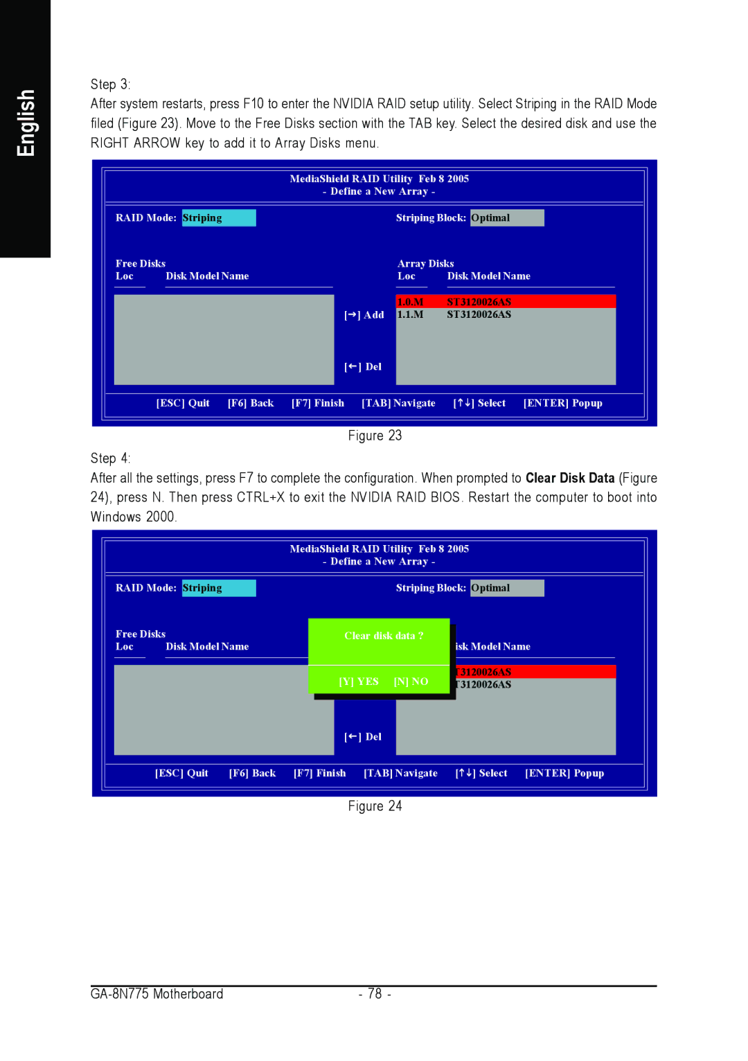 Intel GA-8N775 user manual Yes 