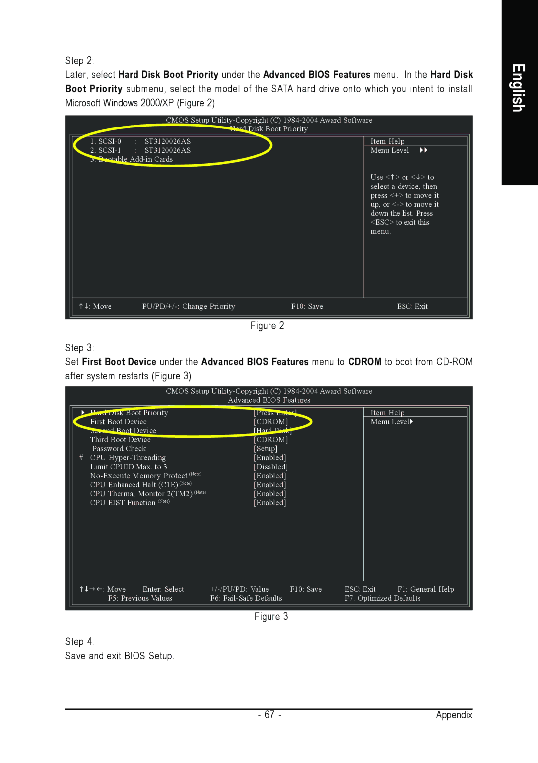 Intel GA-8VM800PMD-775 user manual Step Save and exit Bios Setup 