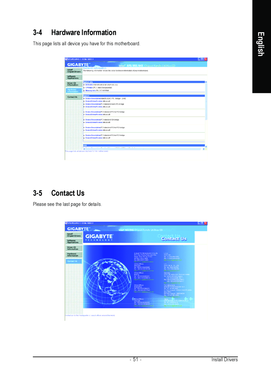 Intel GA-945P-DS3/S3 user manual Hardware Information, Contact Us 