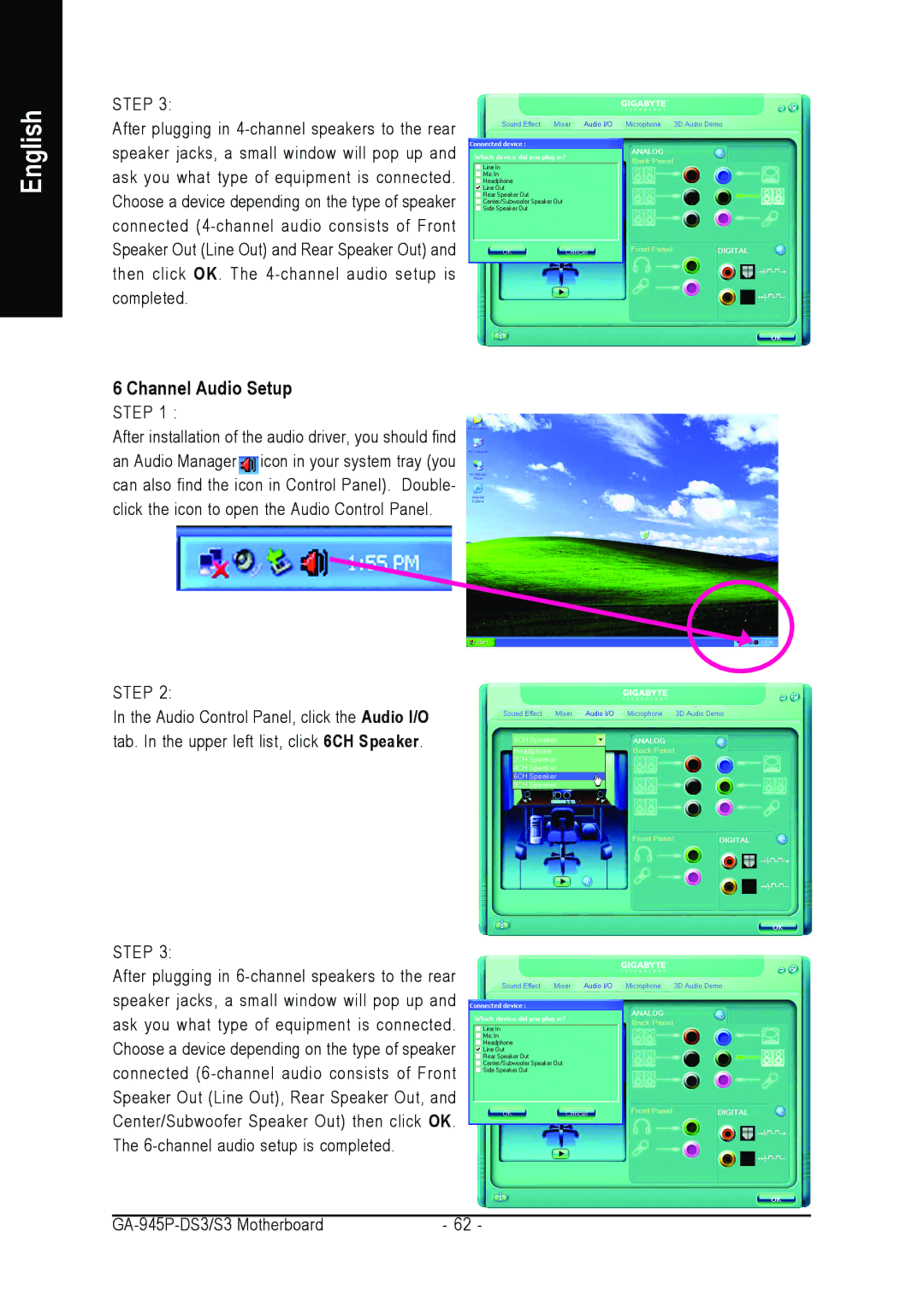 Intel GA-945P-DS3/S3 user manual English 