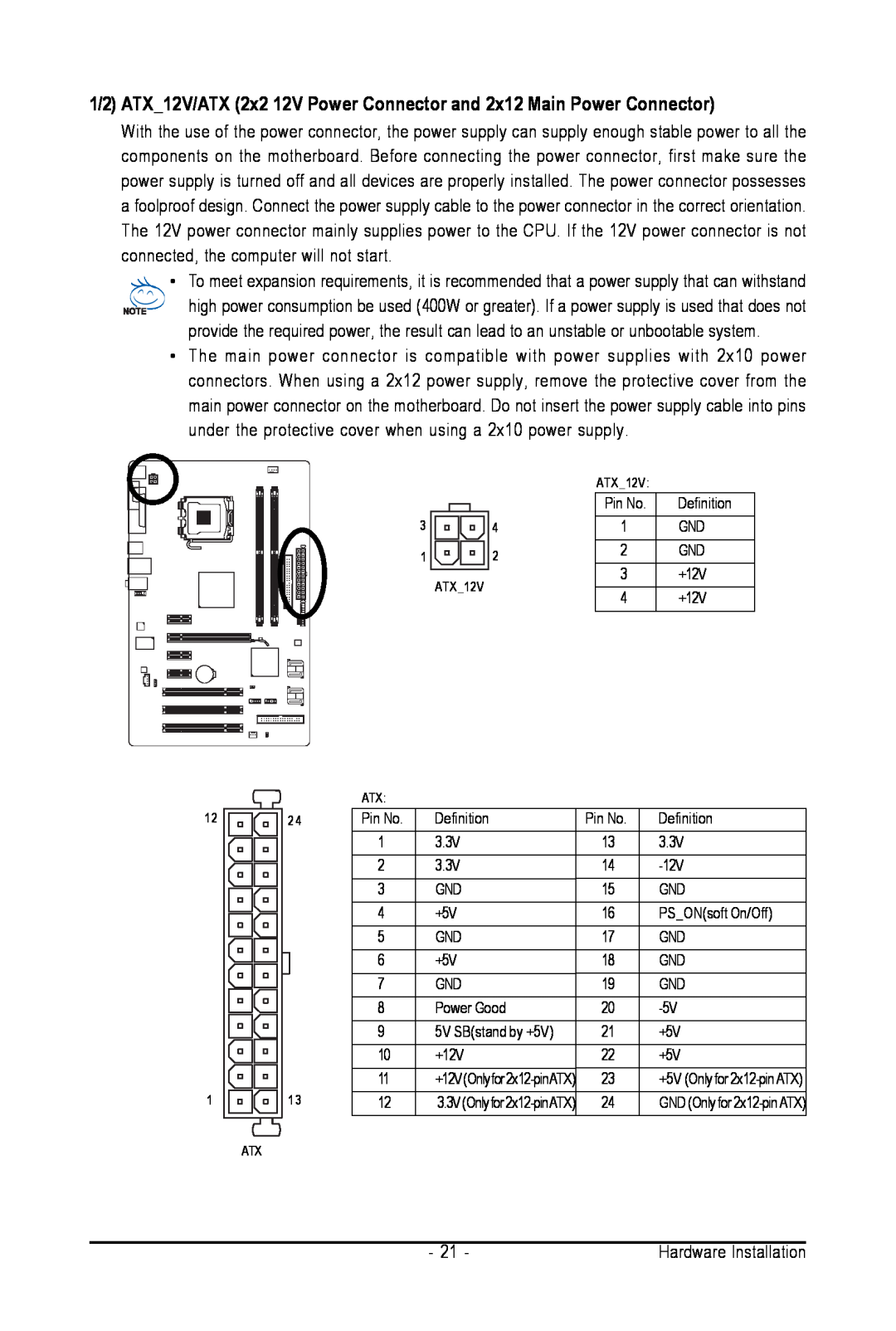 Intel GA-945PL-S3G user manual 