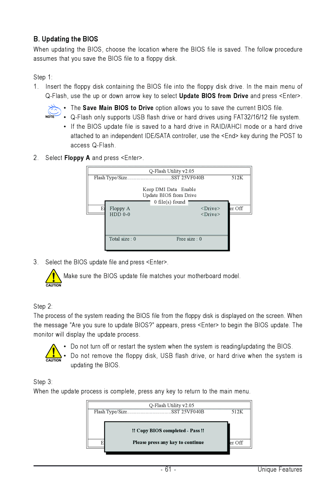 Intel GA-945PL-S3G user manual Updating the Bios 