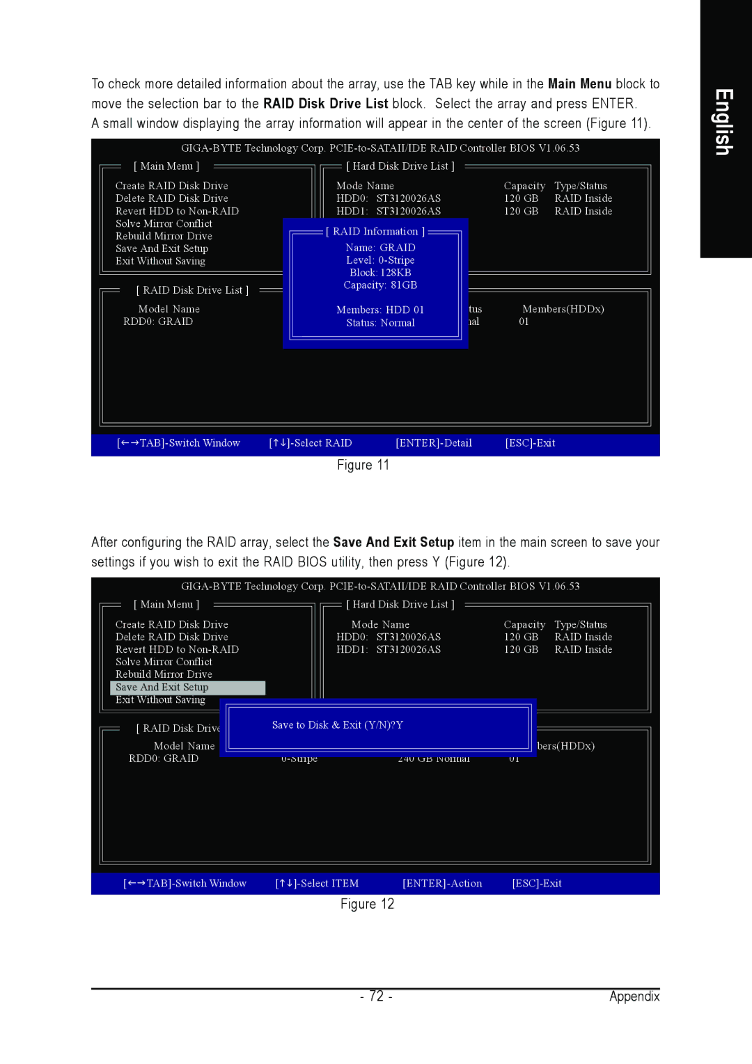 Intel GA-965P-DS3 user manual Status MembersHDDx 