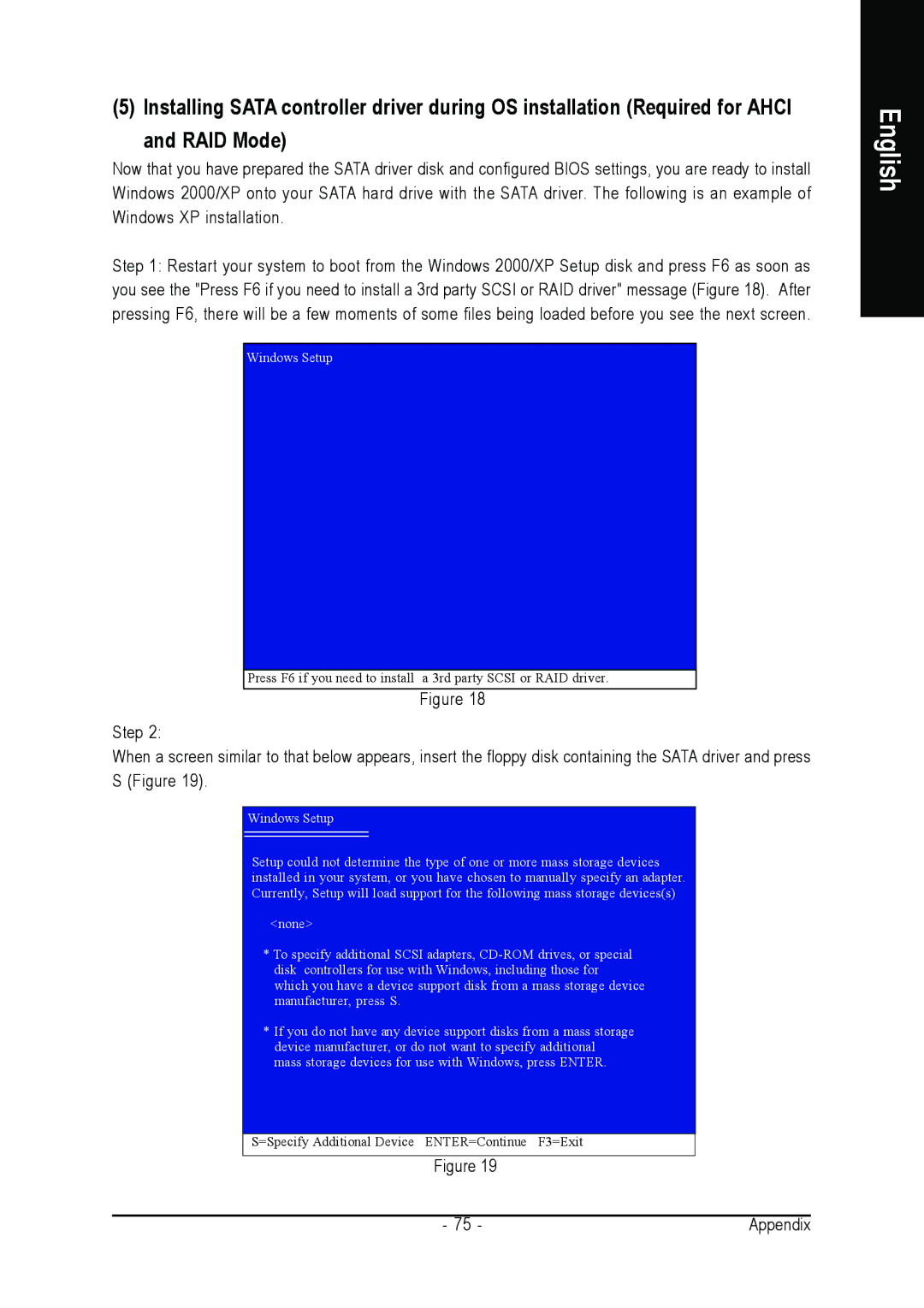 Intel GA-965P-DS3 user manual Windows Setup 