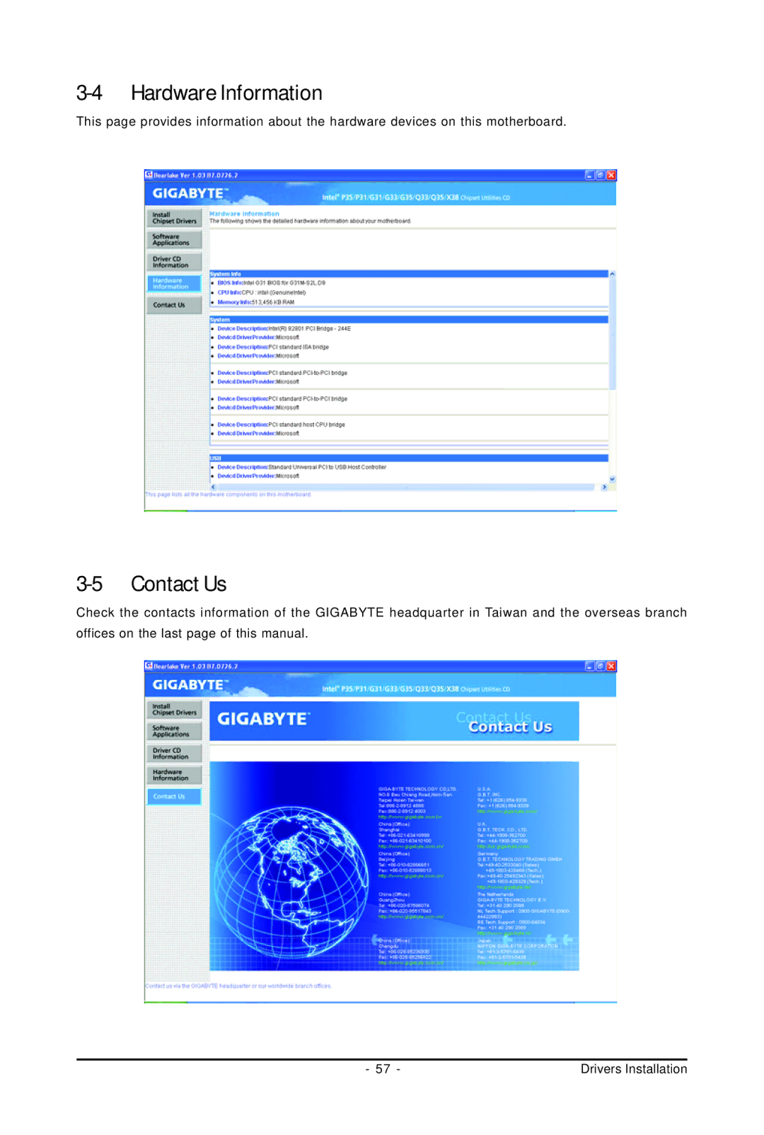 Intel GA-G31M-S2C, GA-G31M-S2L user manual Hardware Information, Contact Us 