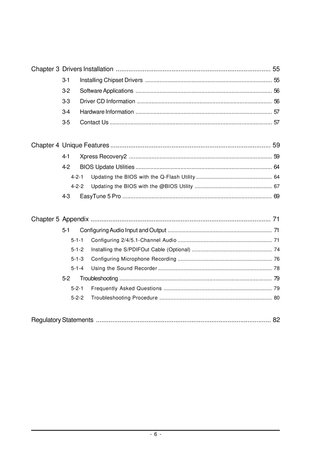 Intel GA-G31M-S2L, GA-G31M-S2C user manual Regulatory Statements 