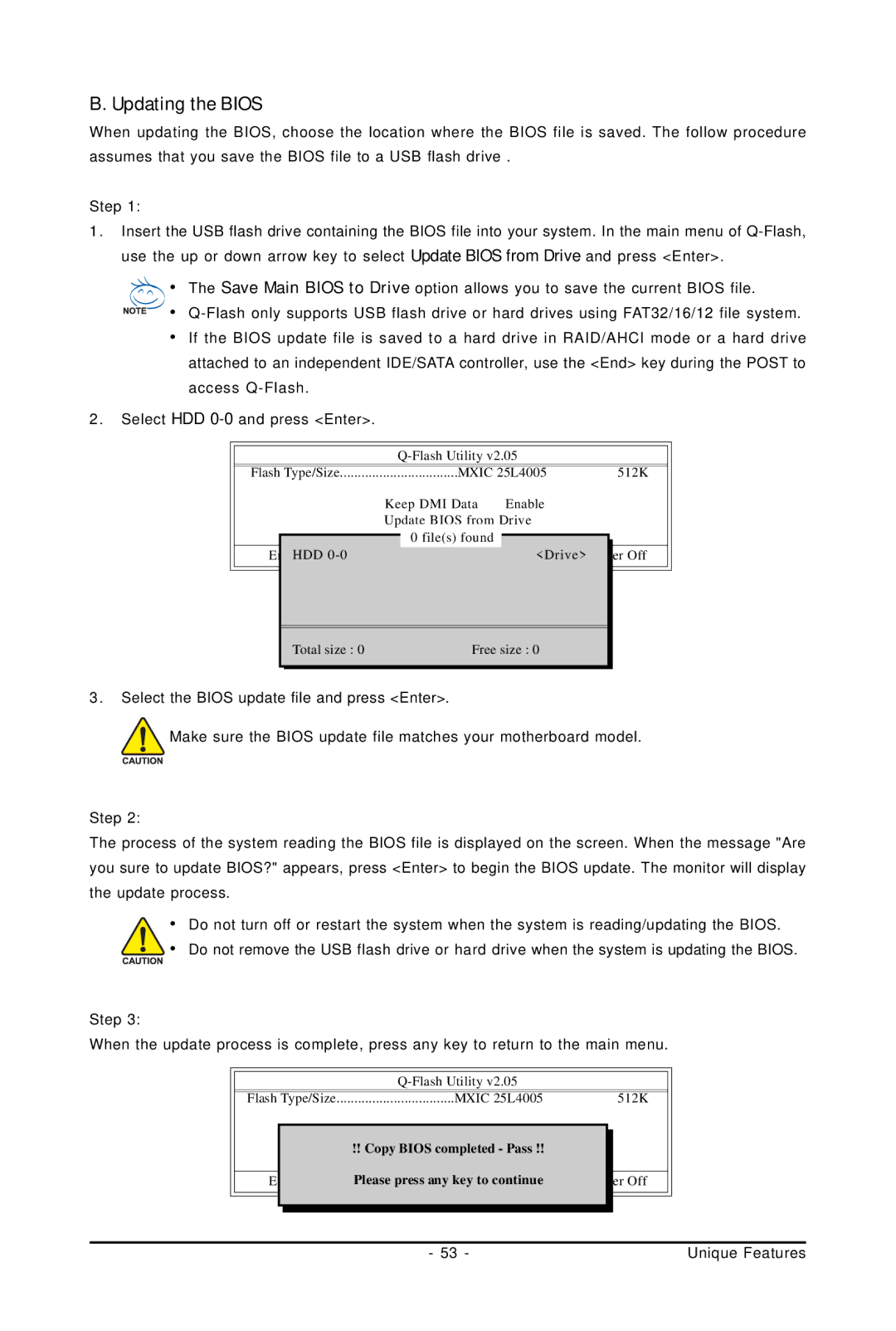 Intel GA-GC230D user manual Updating the Bios 