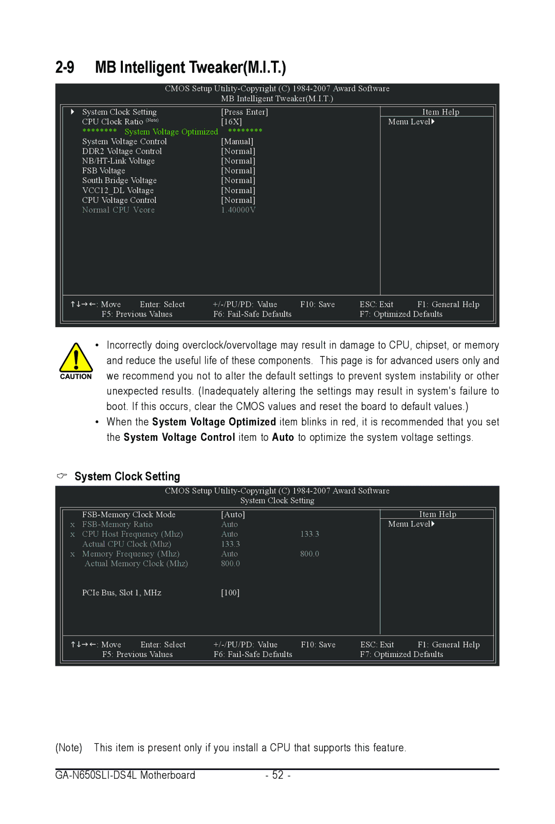 Intel GA-N650SLI-DS4L user manual MB Intelligent TweakerM.I.T, System Clock Setting 