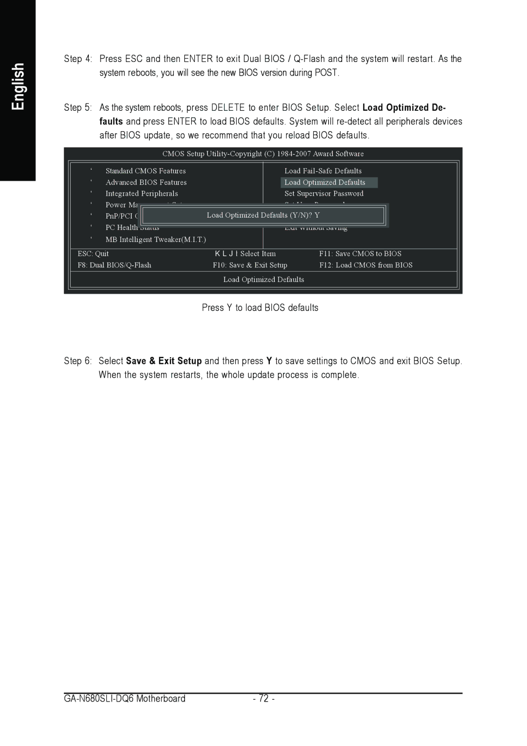 Intel GA-N680SLI-DQ6 user manual English 