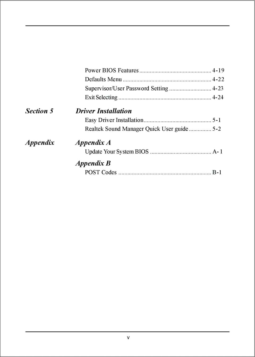 Intel I945P specifications Section Driver Installation 