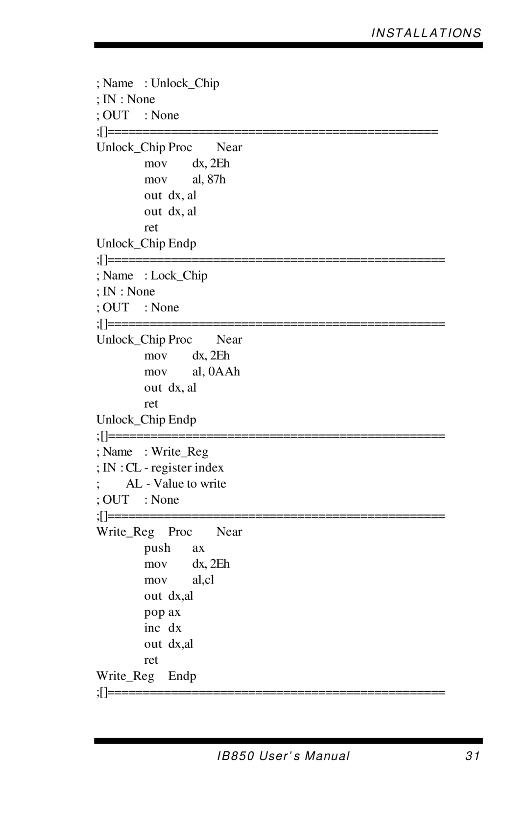 Intel IB850 user manual Near 