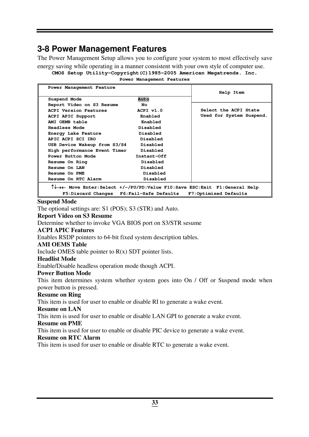 Intel ICH10R, X58 user manual Power Management Features 