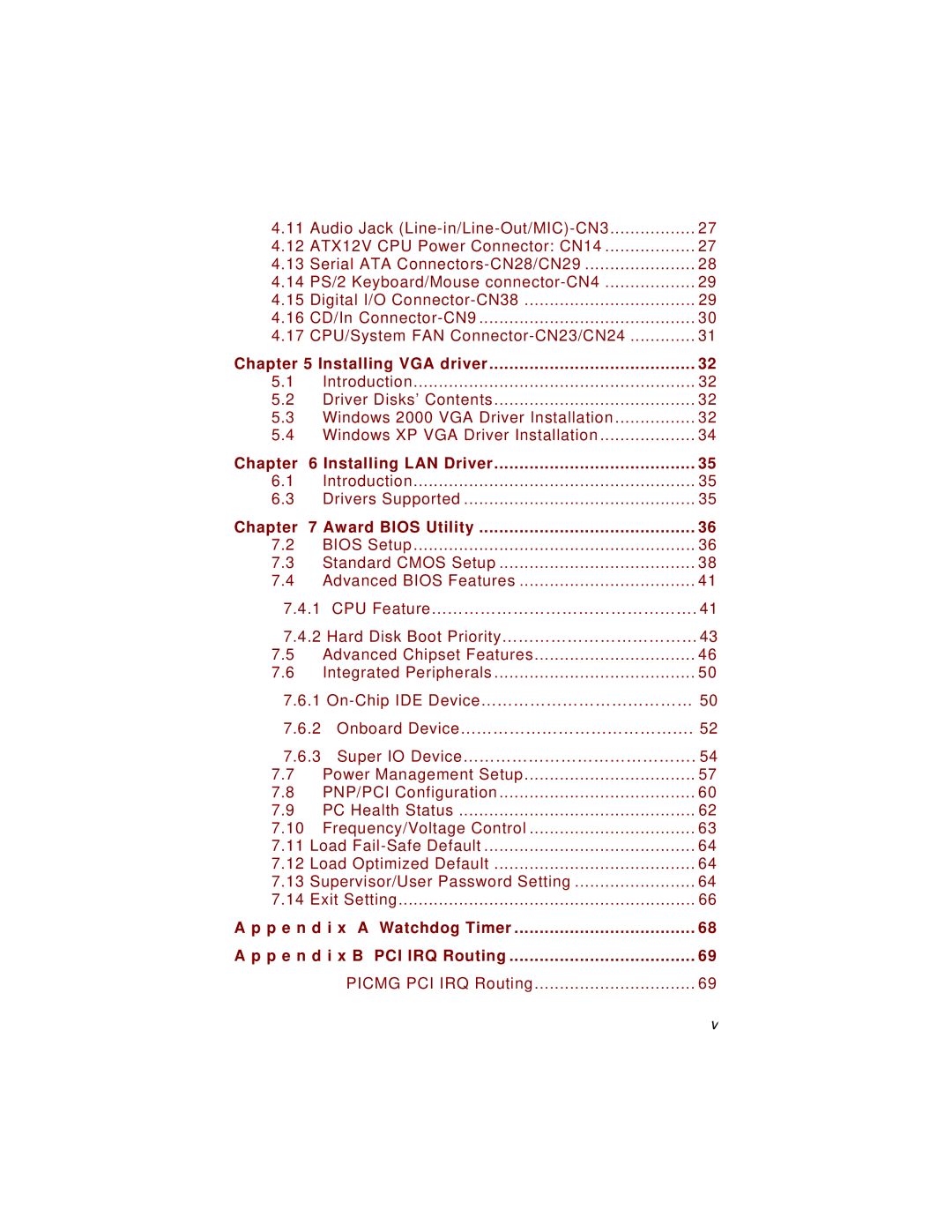 Intel IMB200VGE user manual Installing VGA driver, Chapter Installing LAN Driver, Chapter Award Bios Utility 