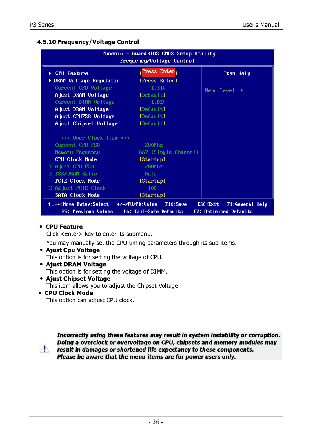 Intel Intel P35/P31 Socket LGA775 Processor Mainboard, 88ENEP3S00 ・ CPU Feature, ・ Ajust Cpu Voltage, ・ Ajust Dram Voltage 