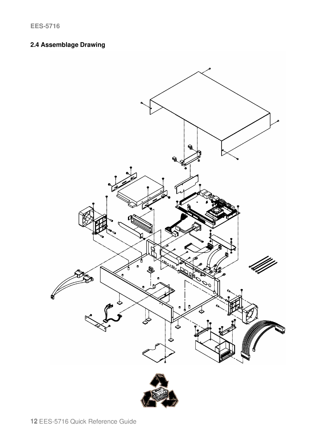 Intel EES-5716, Intel Pentium M/Celeron M Processors Mini PC manual Assemblage Drawing 